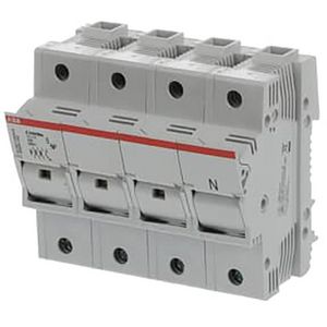 Zekeringhouder voor 14x 51mm zekeringen 3p+N max 50A+indica