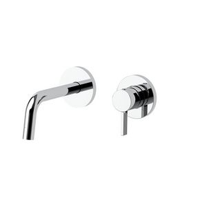 Inbouw wastafelkraan FOX +uitloop 123mm 2 ronde rozetten diam.70 FOX104CR70