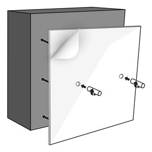 Montageset opbouw tbv Colour BoX 600x300mm zelfklevend