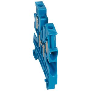Rijgklem 4-polig 4mm² blauw Viking 3 VVE=25