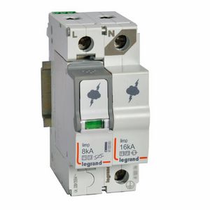 Overspanningsbeveiliger T1 + T2-1P + N-8kA1.3kV-320V-2m