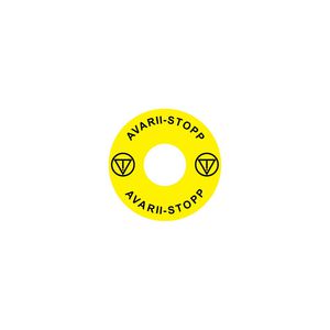 Noodstopssticker opening Ex9P1 H cirkel 60mm Ex9P1 H S6EE