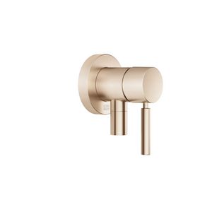 1-hendel douchemengkraan afdekplaat geint.doucheaan Light Gold geb