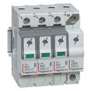 Overspanningsbeveiliger T1 + T2-3-polig + N-8kA 1.3kV-Uc320V