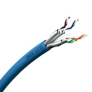 Cable LAN U/FTP 2x4P Cat6 Euroclass D 300MHz LSZH 500m