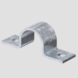 Bevestigingsklem twee voetjes 32mm staal verzinkt VVE=100