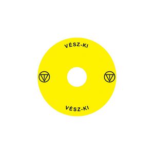 Noodstopssticker opening Ex9P1 H cirkel 90mm Ex9P1 H S9HU