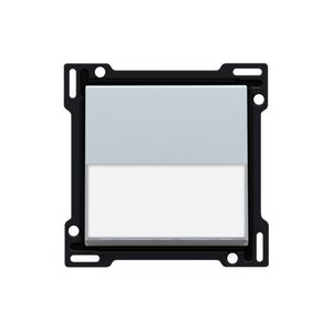 Afwerkingsset tekstveld enkelv. schakelaar/knop sterling