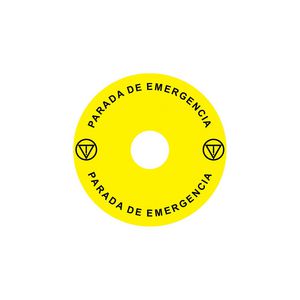 Noodstopssticker opening Ex9P1 H cirkel 90mm Ex9P1 H S9ES
