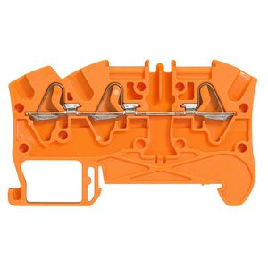 Steekklem 5mm 3-polig 4mm² oranje Viking 3 VVE=60
