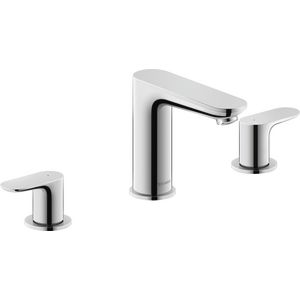Wave 3-gats wastafelkraan chroom hoogglans sprong 129mm