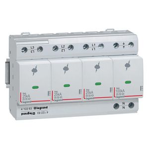 Overspanningsbeveiliger T1-3P + N-25 + 35kA 1.5kV-Uc350V