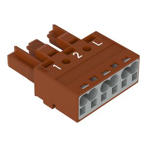 Female 3-polig Cod. S bruin 770-1363