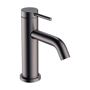 Tecturis S 1-hendel wastafelkraan 80 CoolStart EcoSmart+ met pop-up afvoer Brushed Black Chrome