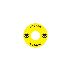 Noodstopssticker opening Ex9P1 H cirkel 60mm Ex9P1 H S6DE