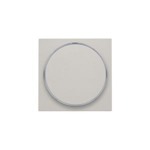 Afwerkingsset met doorschijnende ring zonder symbool voor drukknop 6A light grey