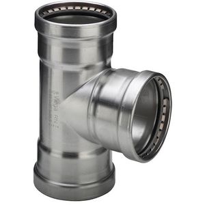 T-koppeling verlopend Sanpress Inox XL 88,9x22x88,9mm