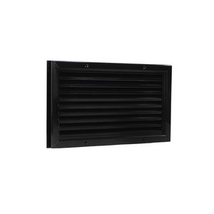 ALU deurrooster 445x245mm zwart