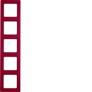 Afdekraam 5-v berker Q.1 rood soft-finish