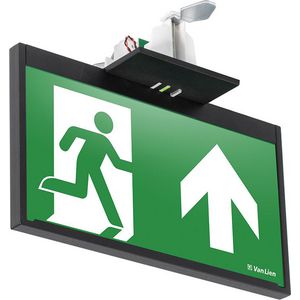 Decentraal 2W zwart continu inbouw 22 m. led armatuur