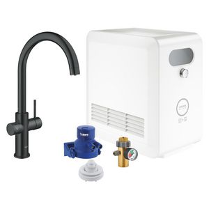 Keukenkraan met filterfuncie Blue Professional Duo C-Uitloop(wifi Bluetooth)Velvet Black