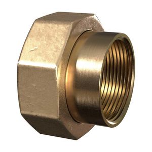 2-del. koppeling messing DN15 3/4" wartel x G1/2"bi