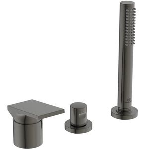Badmengkraan 3-gats badrand z. uitloop magnetic grey Extra