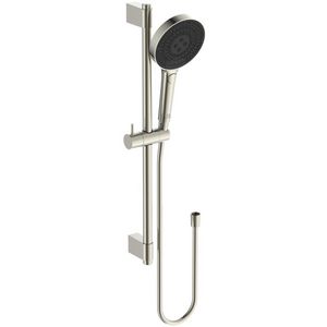 Glijstangcombinatie 600mm 1750mm silver storm (rvs-look) Idealrain