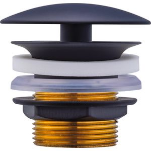 Afvoerventiel Zwart Mat 72x72x69mm 0050244600