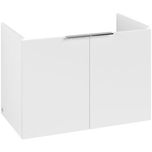 Wastafelonderkastkast ARCHITECTURA 750x520x420mm wit mat greep alu. glans