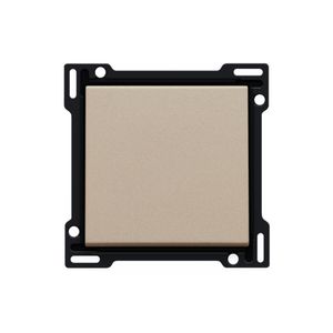 Afwerkingsset enkelv. schakelaar/drukknop champagne coat