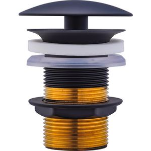 Afvoerventiel Zwart Mat 72x72x95mm 0050384600