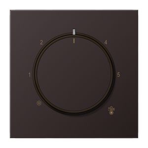 Thermostaatafdekking LS alu dark