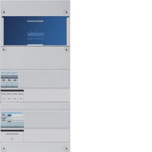 Groepenkast 3-groepen-uitbreidingsverdeler ALS 30mA/HACO/direct 3-F