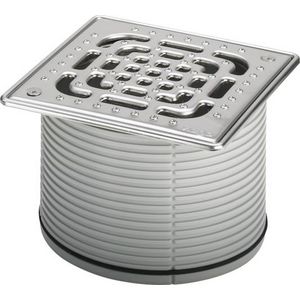 Opzetstuk 150x150 chroomnikkelstaal/blank