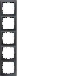 Afdekraam 5-v berker S.1 antraciet mat