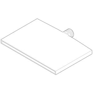 Uitloop 180x127x21mm Platina gebors.