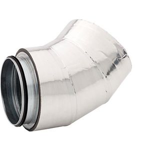 Ventilatiebuis geisoleerd LWF DRB 160-45 bocht