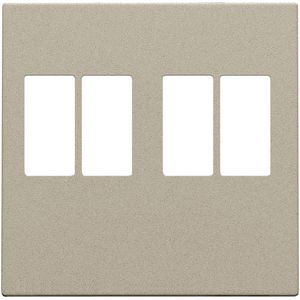 Afwerkingsset 2-voudige luidsprekeraansl. champagne coate
