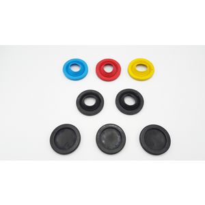 Doorvoer tulen set (rood, blauw en geel) S100614