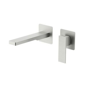 Inbouw wastafelkraan ELLE+uitloop 150mm 2 vierkante rozetten EL104ST70