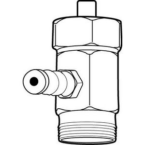 DTA 1/4" meetnippel 30mm