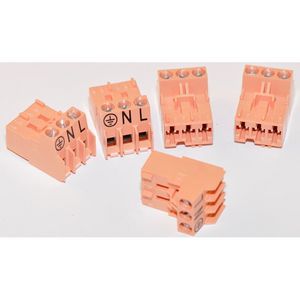Afsluitklem 3-polig N/L oranje 87144044040