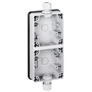Onderbak 2V verticaal IP66 verticaal Plexo VVE=5