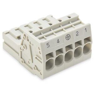 1-draads male steker 10mm² li.grijs 831-3205/000-9032 VVE=24
