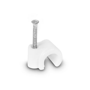 Doos a 100st. Spijkerclip 8/10mm wit