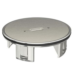 Tubus met dekselplaat Ø110mm zink vernickelt