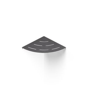 Planchet hoekmodel CORNER SHELF ROUNDED 300mm rvs geborsteld