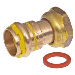 2-del. koppeling SudoPress koper Gas FF 14x(M20x1,5) wartel incl. dichtring SPG-FB VVE=2