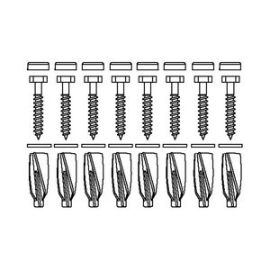 Set a 8st. Bevestigingsmateriaal V8663 voor cellenbeton